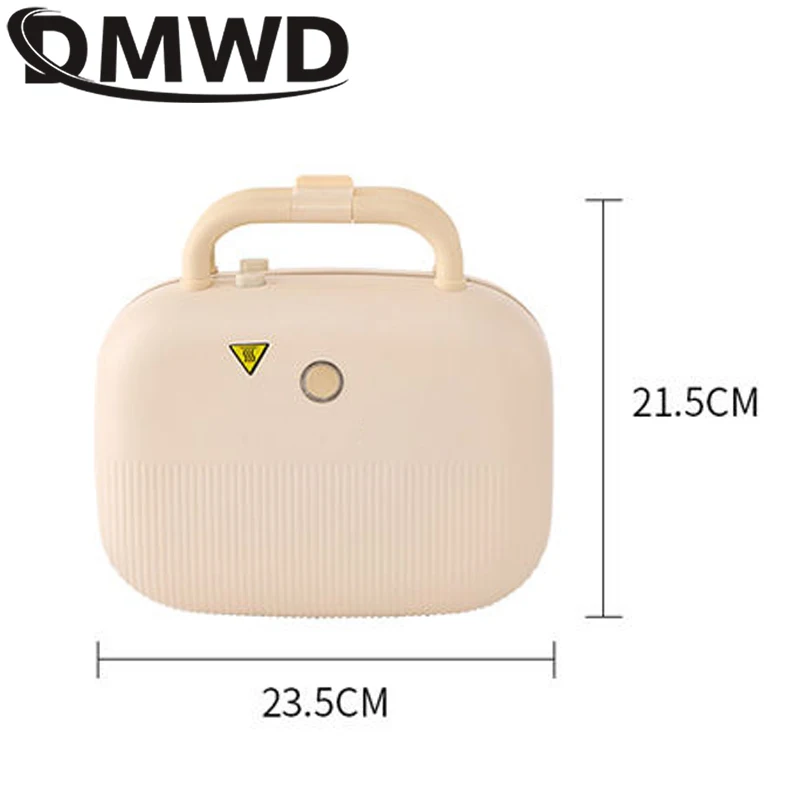 DMWD Multifunctional Sandwich Machine Hot Dog Sausage Machine Double-Sided Heating Frying Pan Panini Toaster Breakfast Machine