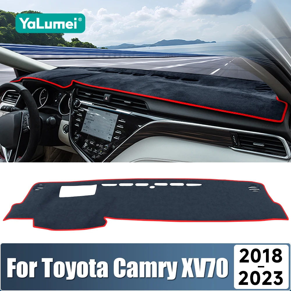 

For Toyota Camry 70 XV70 2018 2019 2020 2021 2022 2023 Car Dashboard Cover Sun Shade Avoid Light Mat Non-Slip Pad Accessories