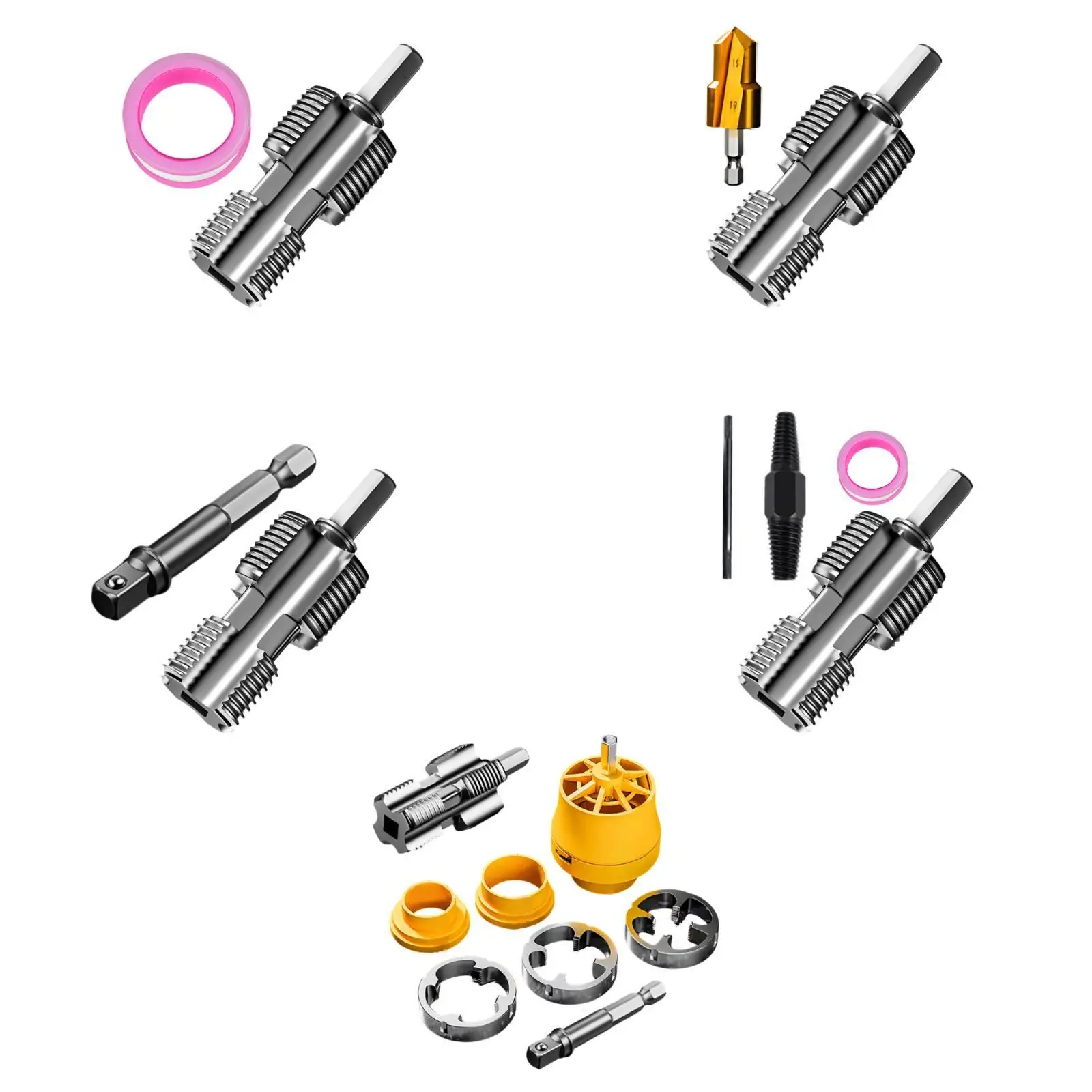 PVC Pipe Threader Versatile Accessory for Electric Drill Supplies Home Use