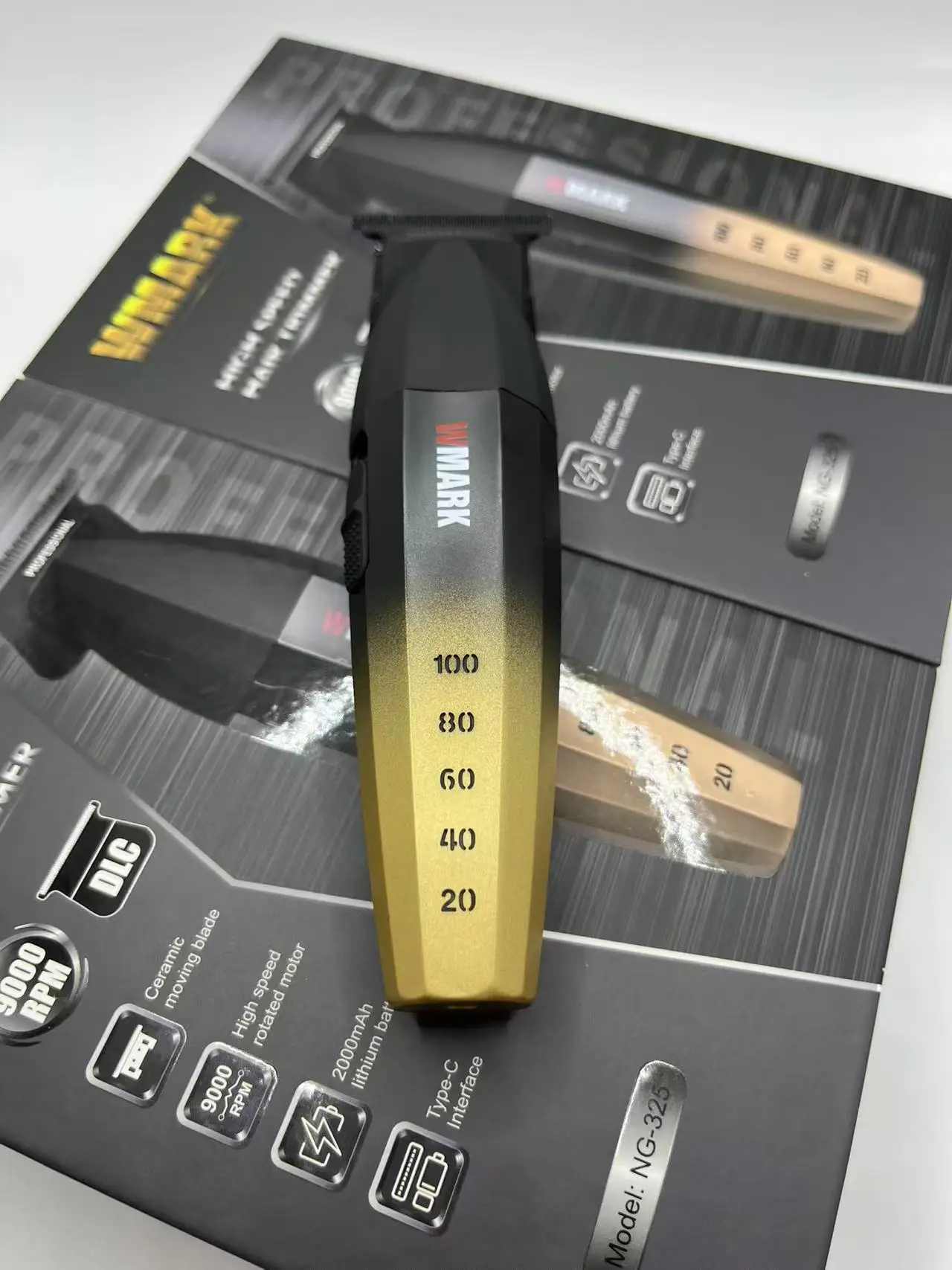 Professional Hair Clipper 7500-9000RPM Wmark NG-325 Original DLC Ceramic Blade for Stylists And Barbers