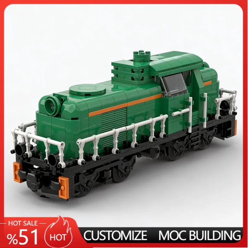 

NEW 430Parts Diesel Train Engine Model Customize Assembly Educational Building Blocks Popular Toy For Collectors And Hobbyists