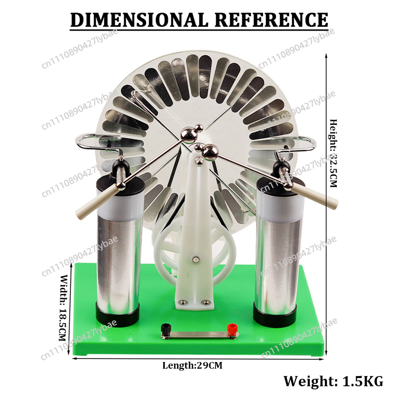 Wimshurst Static Machine Physics Electrostatic Generator Electricity Tesla experimental equipment