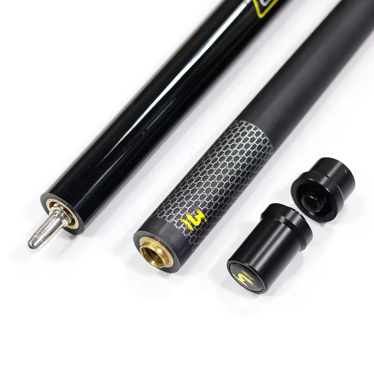 Carbon Fiber 3-PC Uni-Lock Joint Billiard Pool Game Jump Break Cue Stick/Taco