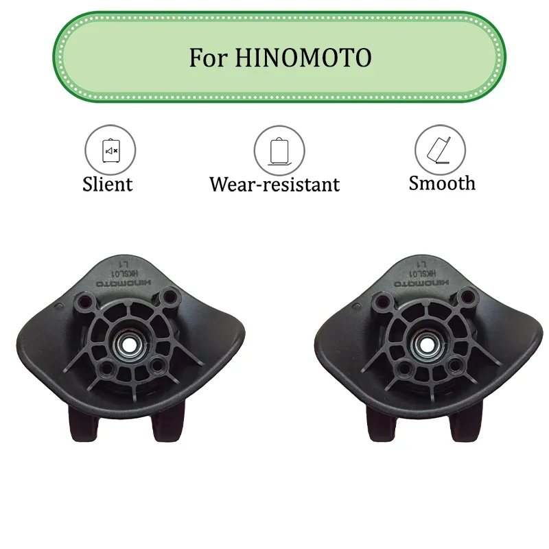 For HINOMOTO HKSL01 Heavy Duty Silent Simple 360° Rotating Self-Luggage Wheel Lnstallation Kit Replacement Wheels(2 Sets/ 4Sets)