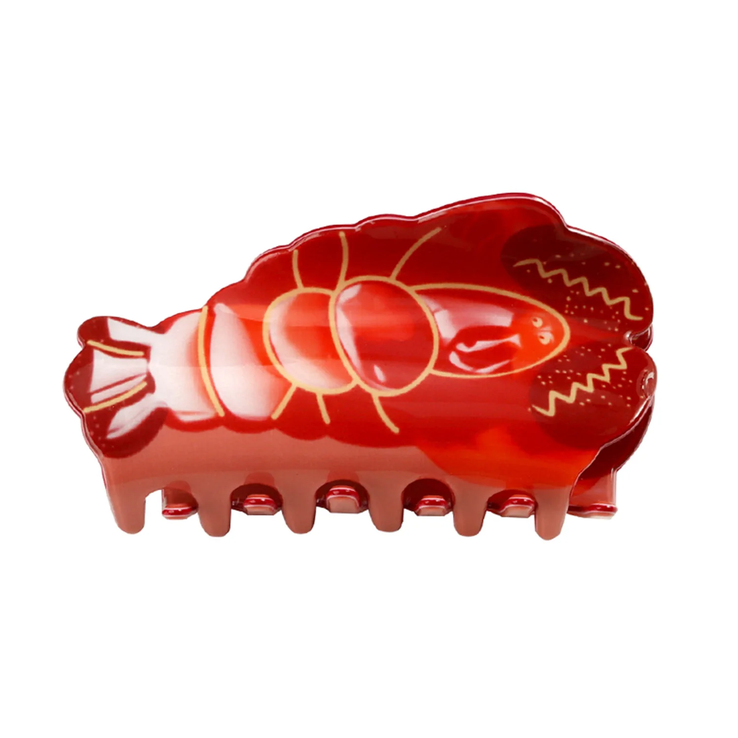 YHJ Marine Animal Hair Claw Cute Design Dolphin Lobster Acrylic Hair Claw Clips Hair Accessories for Women Girls