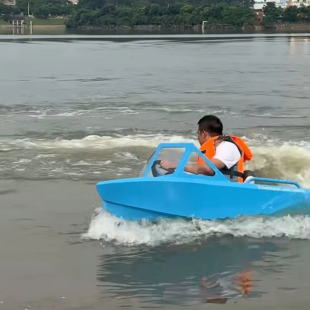 Entertainment Shark Mini Speed Jet Kart Boat, High Load Stable Power Component For Scenic Spot Water Park Facility view 6