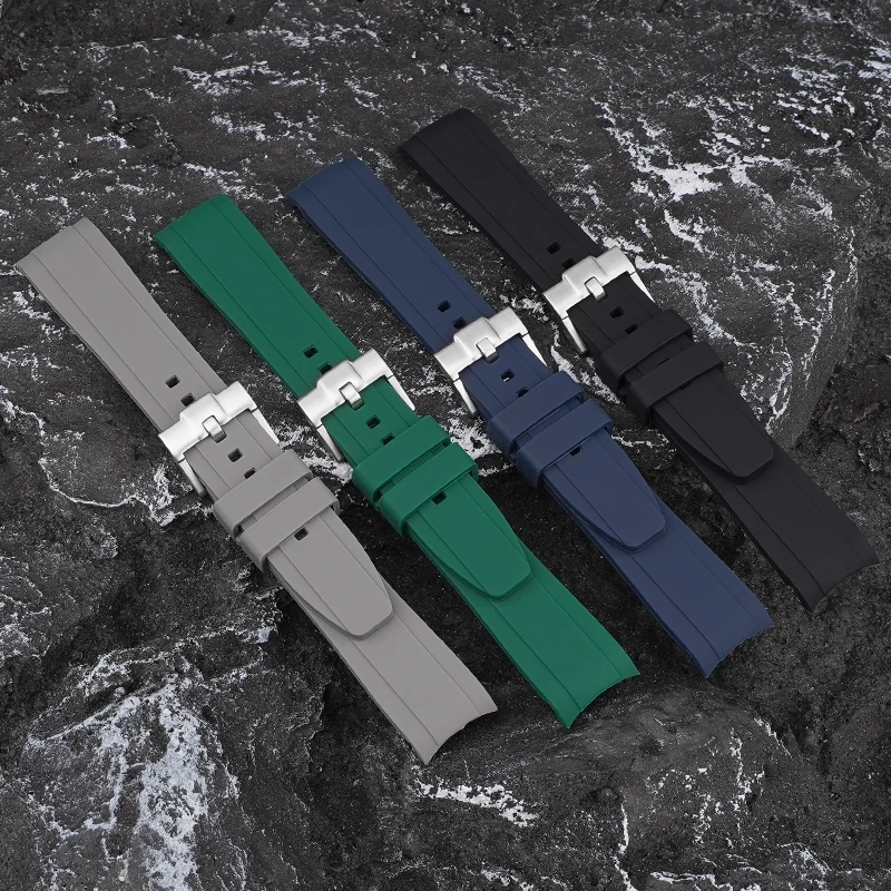  For Blancpain Co Branding Fifty Fathoms 22mm Soft Silicone Strap Fashion Diving Sports Replacement WatchBand With tools