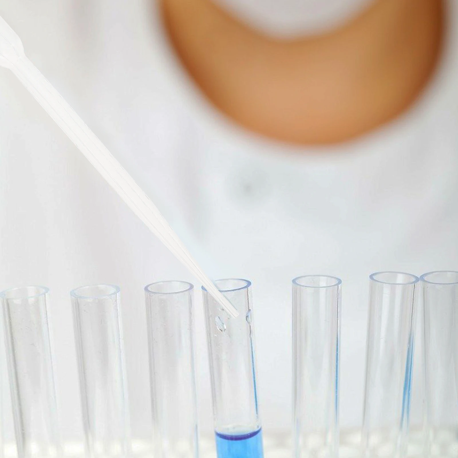 

200pcs Disposable Pipette Plastic Graduated Tube 3ml White Transfer One-Time Droppers Single Use Appliance Parts