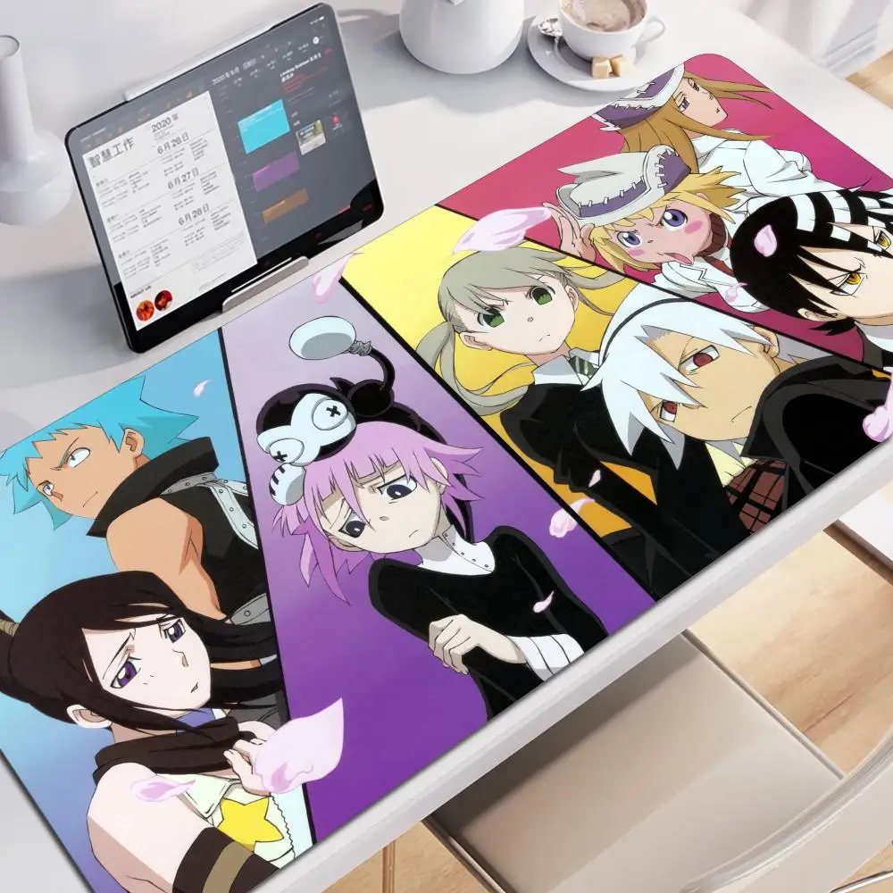 

Classic Anime S-Soul Eater XXL Mousepad Large Anti-Slip Mouse Pad Stitched Edges Mat Durable Desk Laptop Gaming​ Keyboard Pad