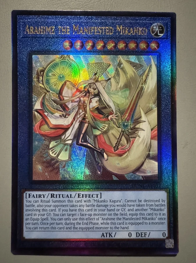 Yugioh KONAMI Duel Monsters DUNE-AE032 Arahime the Manifested Mikanko Ultimate Asian English Collection Mint Card