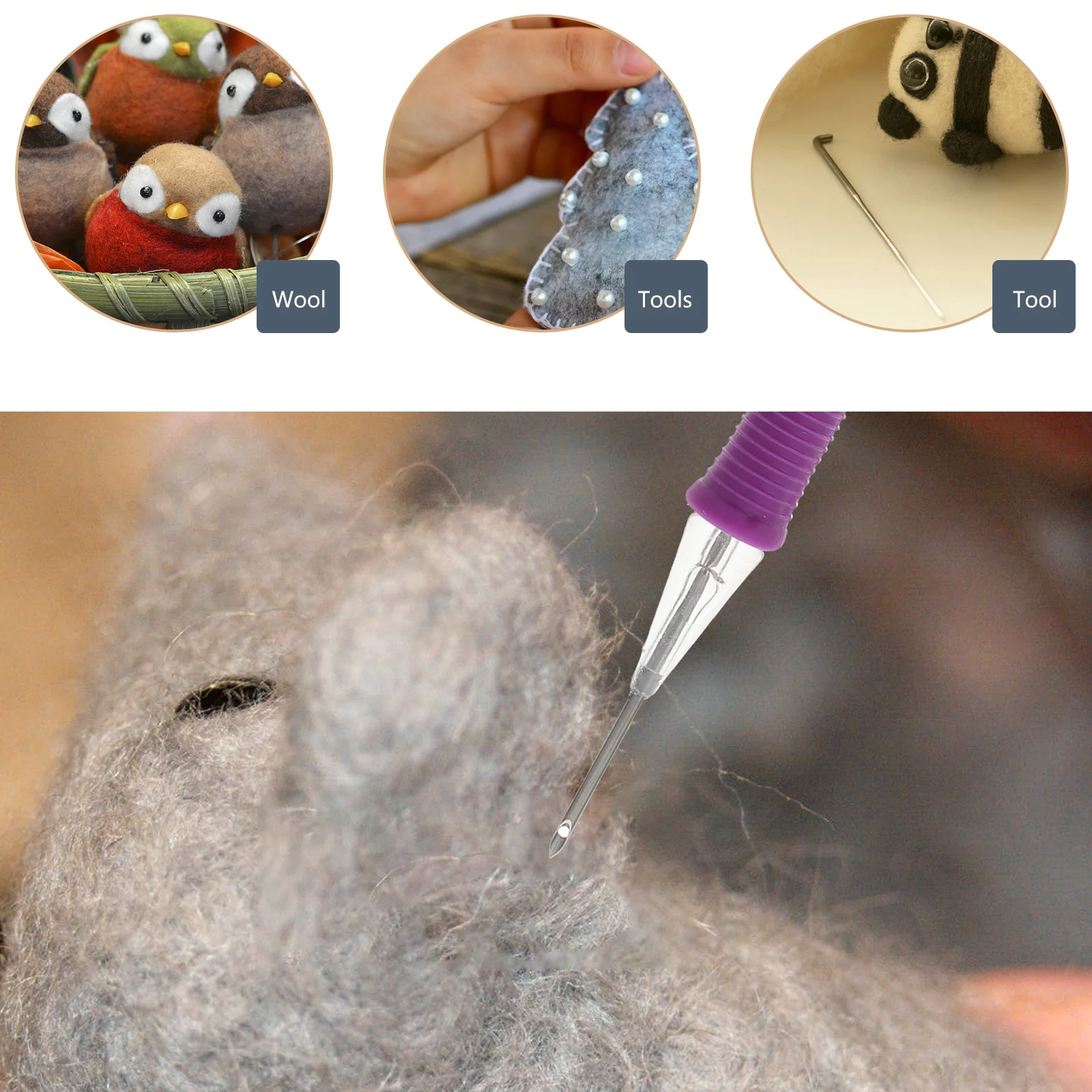 

Punch Needle Set Tool Kit Ergonomic Design For Diy Textile Crafts Stitching Art Projects Embroidery Pen Set, Punch