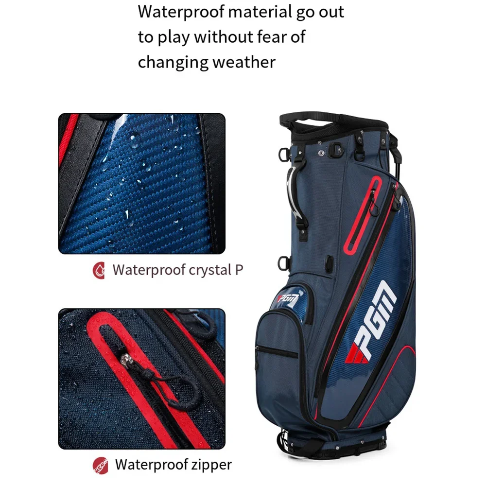 PGM Golf Bags Portable Large Capacity Lightweight Waterproof Men\'s Stand Rack Bag Sports Accessories QB143