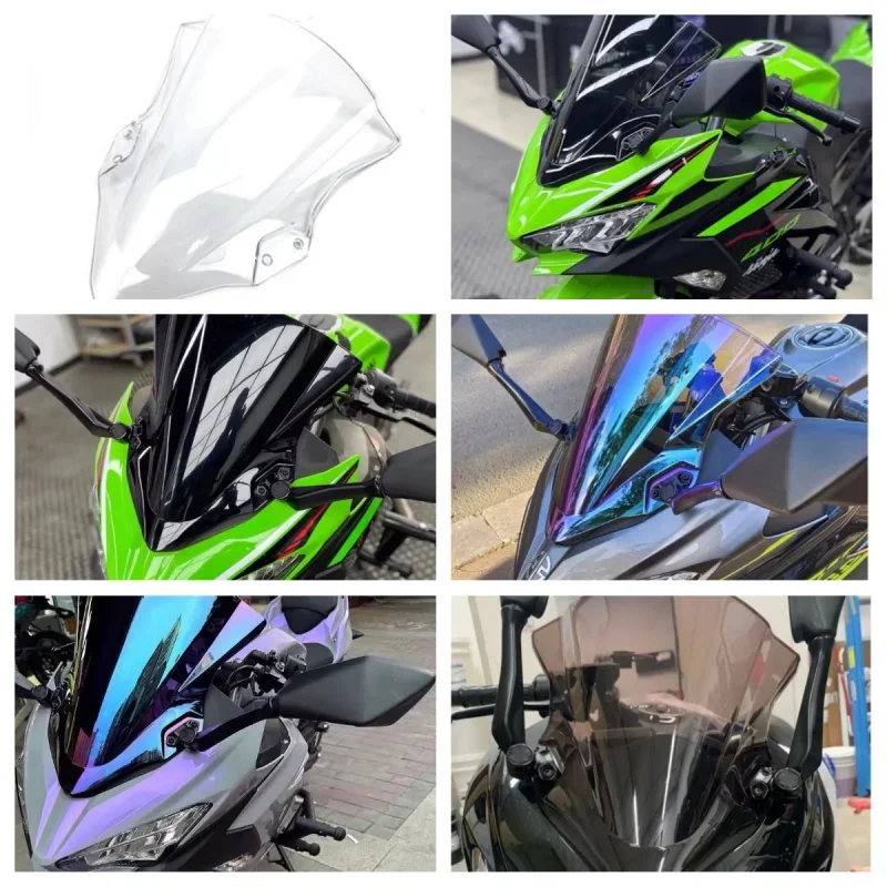 For Kawasaki Ninja 250 400 EX400 2018 2019 2020 2021 2022 2023 motorcycl Windshield WindScreen fairing screen Ninja250 Ninja400