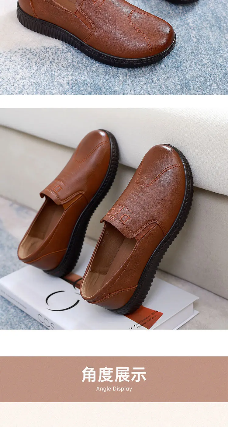 24-Stunden-Versand Ballerinas Damen Casual Walkingschuhe Oma-Damen-Komfort-Mokassins Rutschfeste Damen-Slipper Nicht-Leder – Detail 26