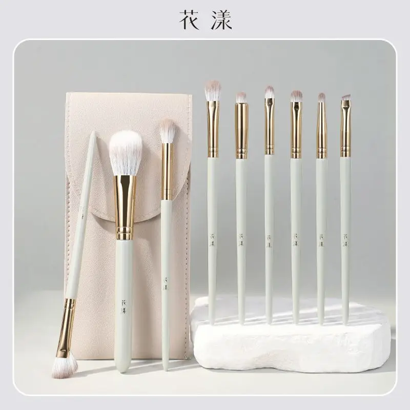Hua yang conjunto de pincéis de maquiagem sombra de olho nariz sombra blush delineador corretivo escova meninas maquiagem conjunto completo ferramentas profissionais pincéis