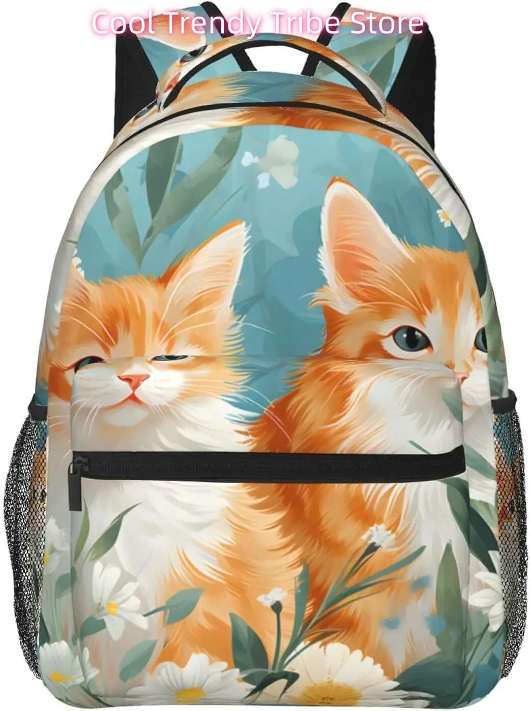 

Cute Daisy Cats Lightweight Laptop Backpack Lightweight Multipurpose Travel Casual Daypack Unisex College Backapcks for Men Wome