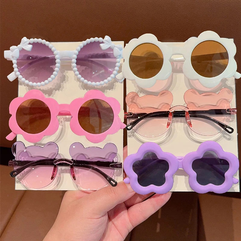 2/3/4Pcs 2025 Newest  Cute Beautiful Flower  Fashion Glasses Eyewear,Card Only Show,Don't Shipping