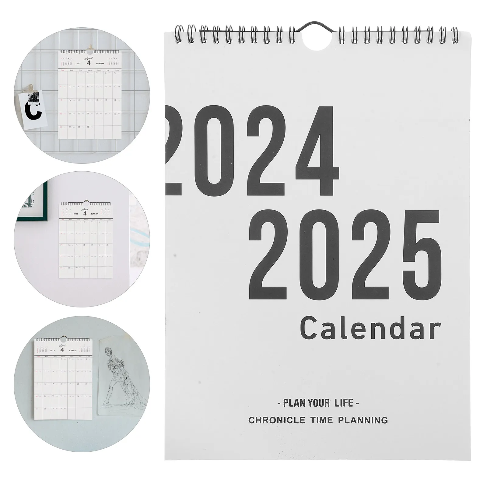 

Wall Calendar 2024.9-2025.12 Hanging Clear Printed Monthly Small Office Planner Multifunction Paper Calendar for Wall Home