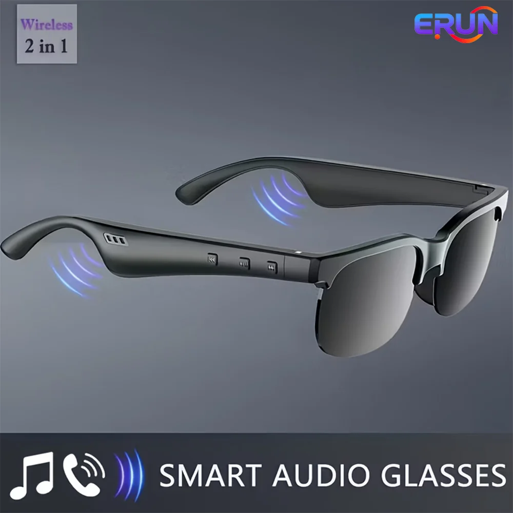 Smart Glasses with Wireless HIFI Headphones, Dual Speaker, Touch Control, Rechargeable Lithium Battery, USB Type-C Charging, Ideal for Music and Calls, Wireless Headphones|Modern Eyewear|Wireless Connectivity, Wireless Headphones
