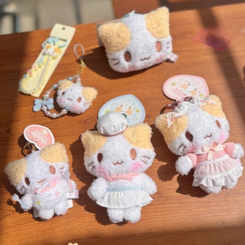 Sanrio Sweets House Pastry Chef Series Marshmallow Bonbonribbon Patisserie Plush toy Pendant Masyumaro Mascot Stuffed Doll Charm