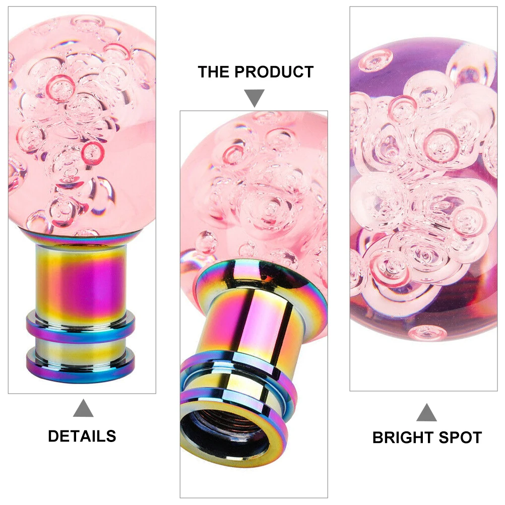 

Gear Knob Car Modification Accessory Durable Round Lever Replacement Auto Modified Head Shifter Knob Transmission Handle Premium