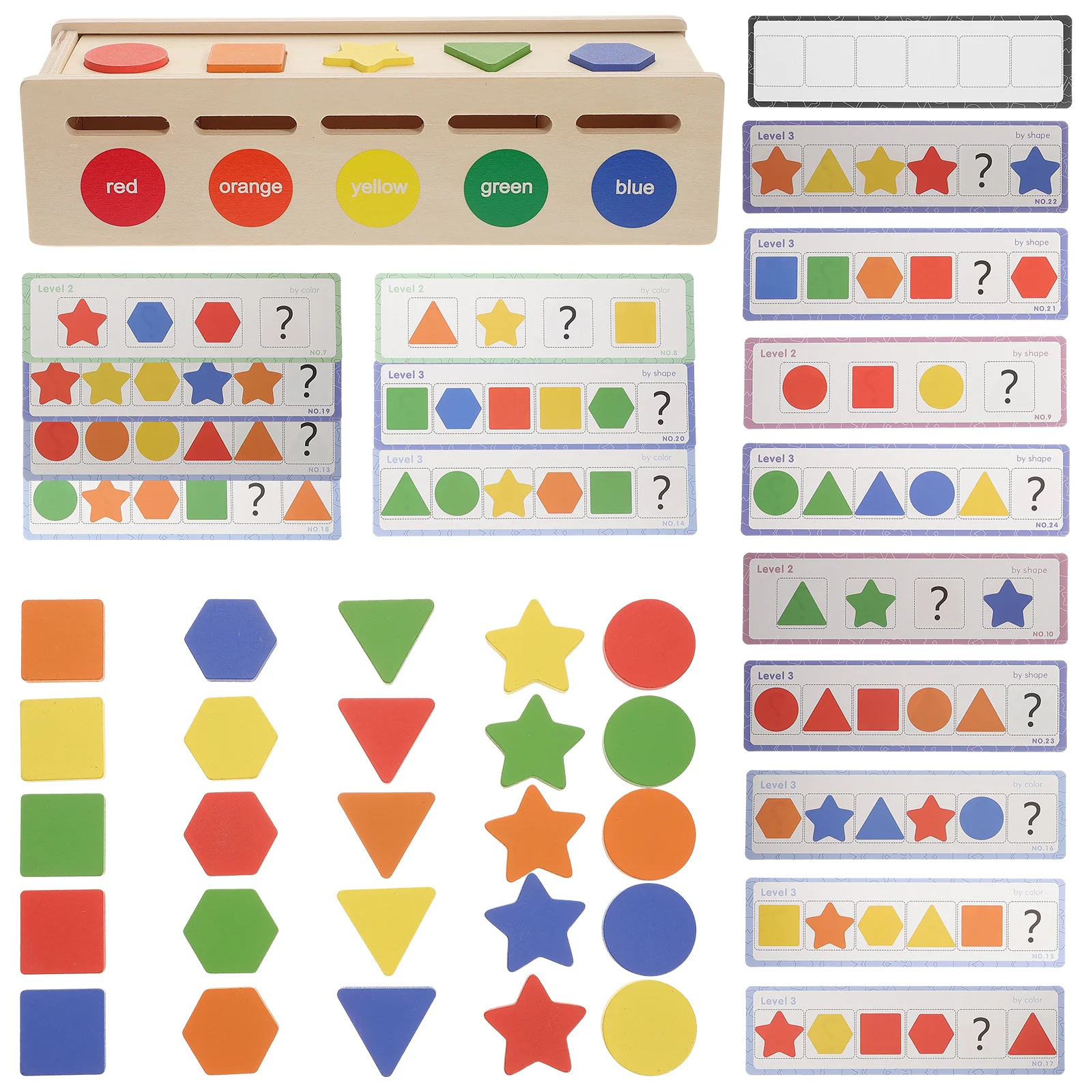 1 Zestaw Kolorowe Klocki Edukacyjne do Sortowania Kształtów Interaktywne Sensoryczne Klocki Wczesna Nauka Sortowanie Kształtów dla Maluchów Rozwój Motoryki dla Dzieci