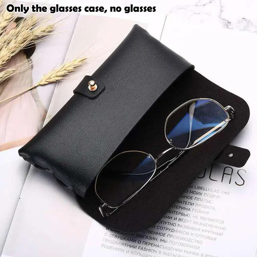 PVC Leather Glasses Case Classic Glasses Bag Protective Case Cover Handmade Soft Cover Bag  Portable Sunglasses Case Box