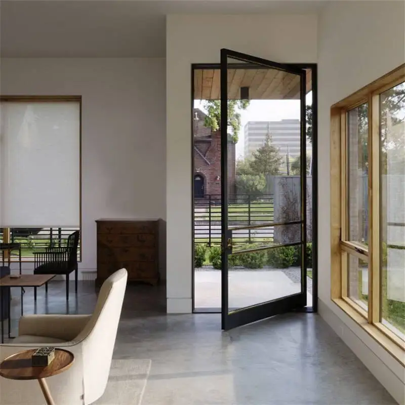 Extra Large Size Living Room Manual Pivot Door Long Lasting and Durable Glass Revolving Doors Modern Cost Effective Glass Doors