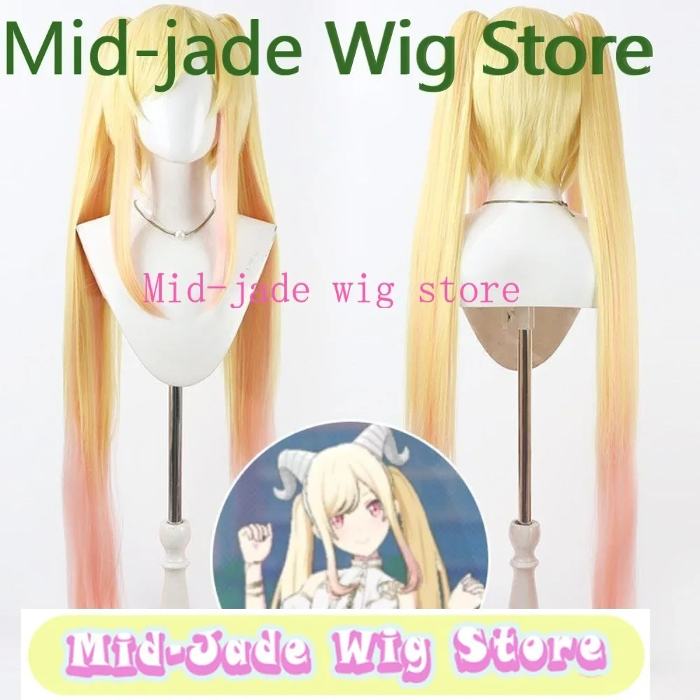 Project Sekai Colorful Stage Saki Tenma Cosplay Wig Leo/need Tenma Saki Blonde Pink Gradient Dual Heat Resistant Hair