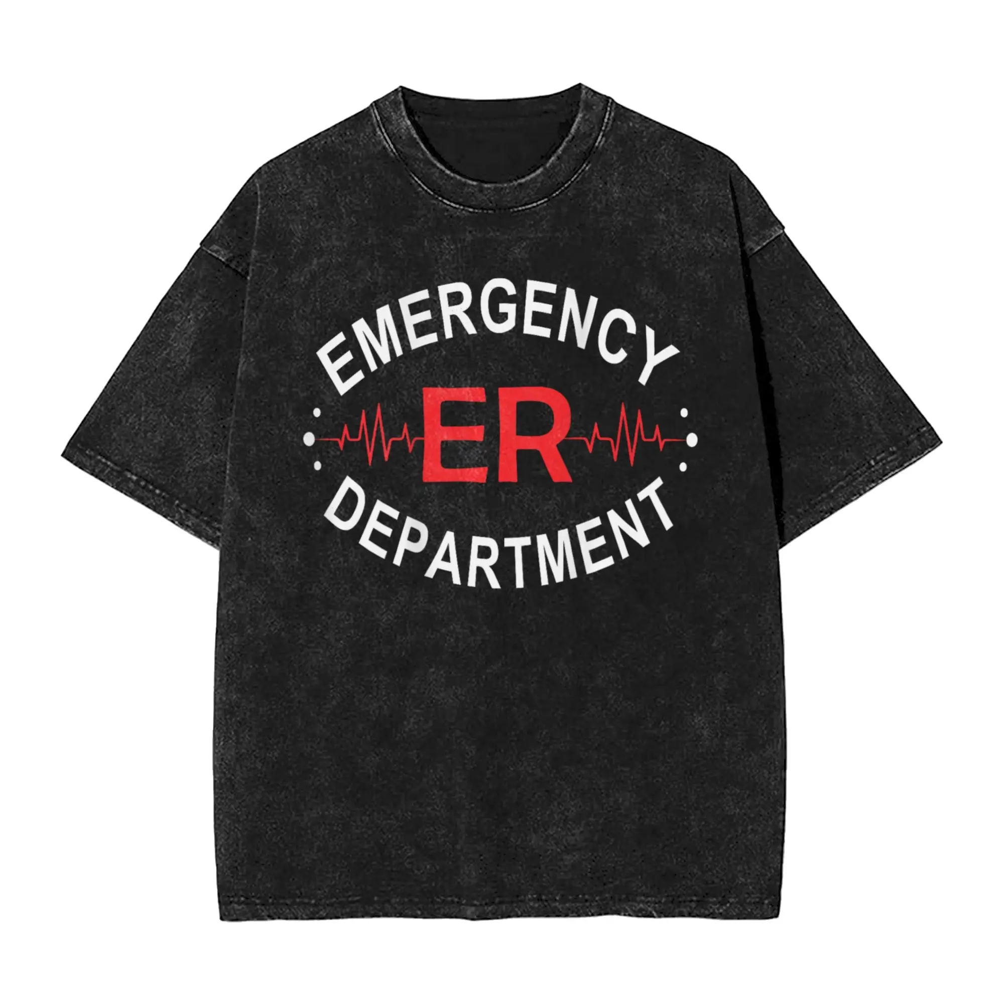 Emergency Department Room Nurse  Washed T Shirts Streetwear Hip Hop Novelty T-Shirts  Tee Shirt Men Women Cotton Harajuku