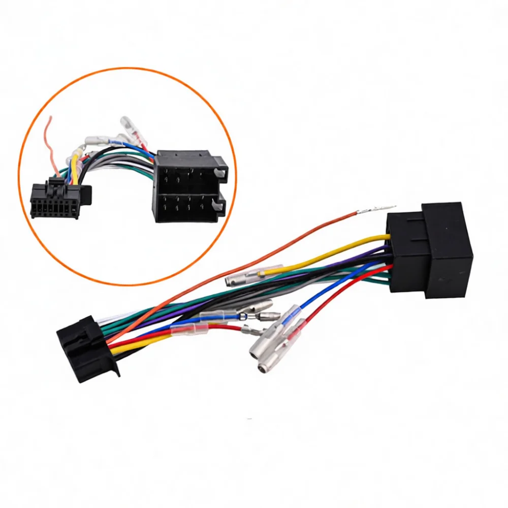 Pioneer CD Player ISO Plug Interface Wiring Harness Adapter For Peugeot VW Stereo Radio Replacement Power Connector Cord
