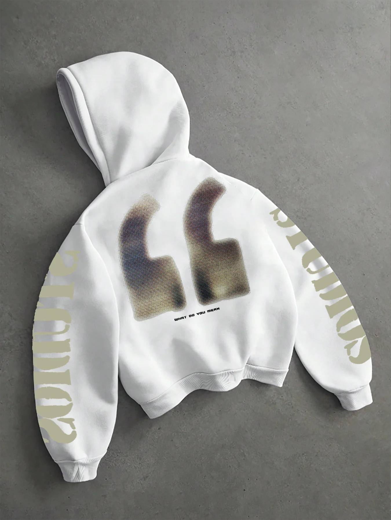 Men'S Hooded Sweatshirt Half-Quotation Graphic Print Cool Style Autumn Winter Hooded  Shoulder Long Sleeve Pullover Sweatshirt