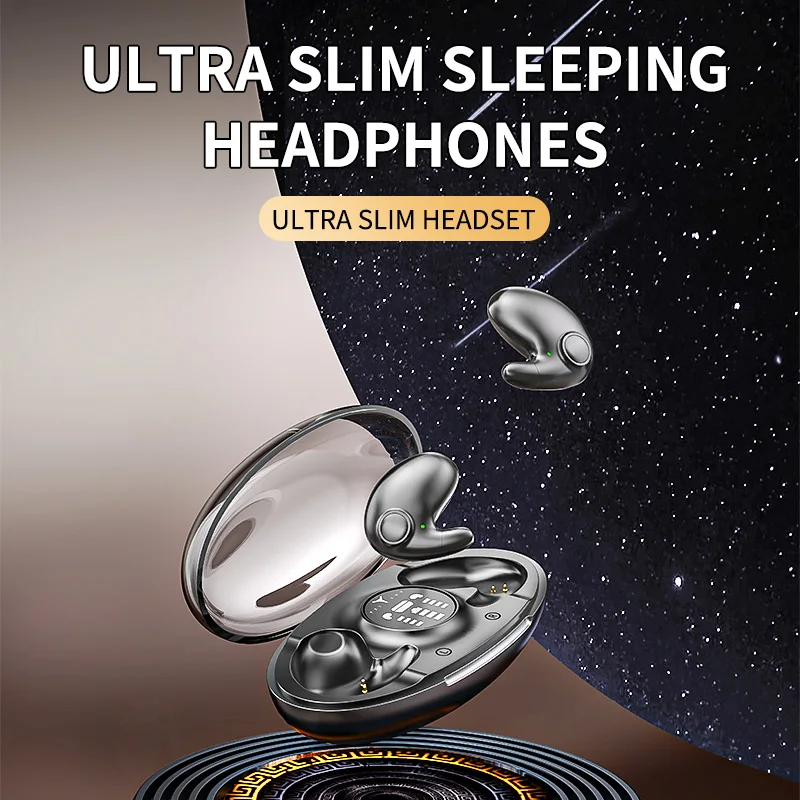 

Waterproof Wireless Bluetooth 5.3 Headsets Mini headset Painless Call Noise Cancelling Thin Headphones Fit for Sleeping/Sports