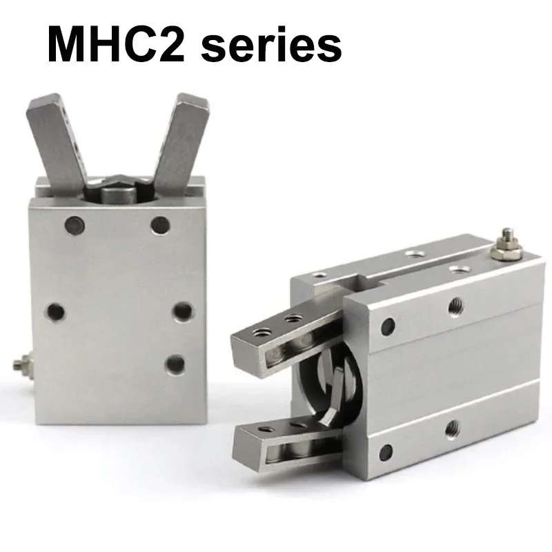 

MHC2 10D 16D 20D 25D 32D Double Acting Pneumatic Gripper SMC Type Angular Style Aluminium Clamps Air Cylinder Manufacturers