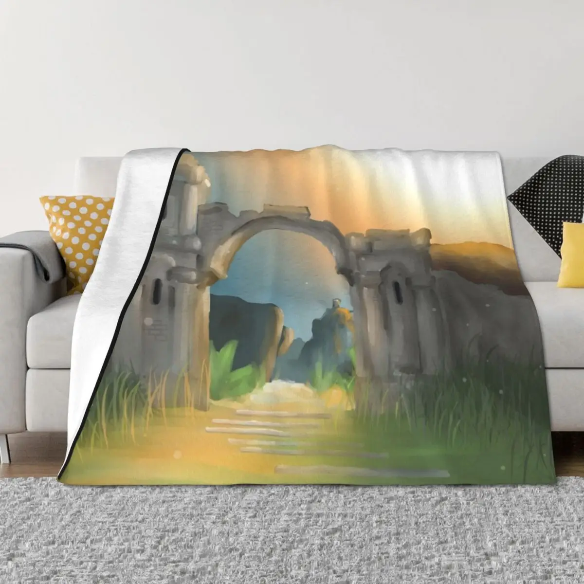 The Great Plateau Throw Blanket Kid'S Soft Plush Plaid blankets ands Soft Beds Blankets