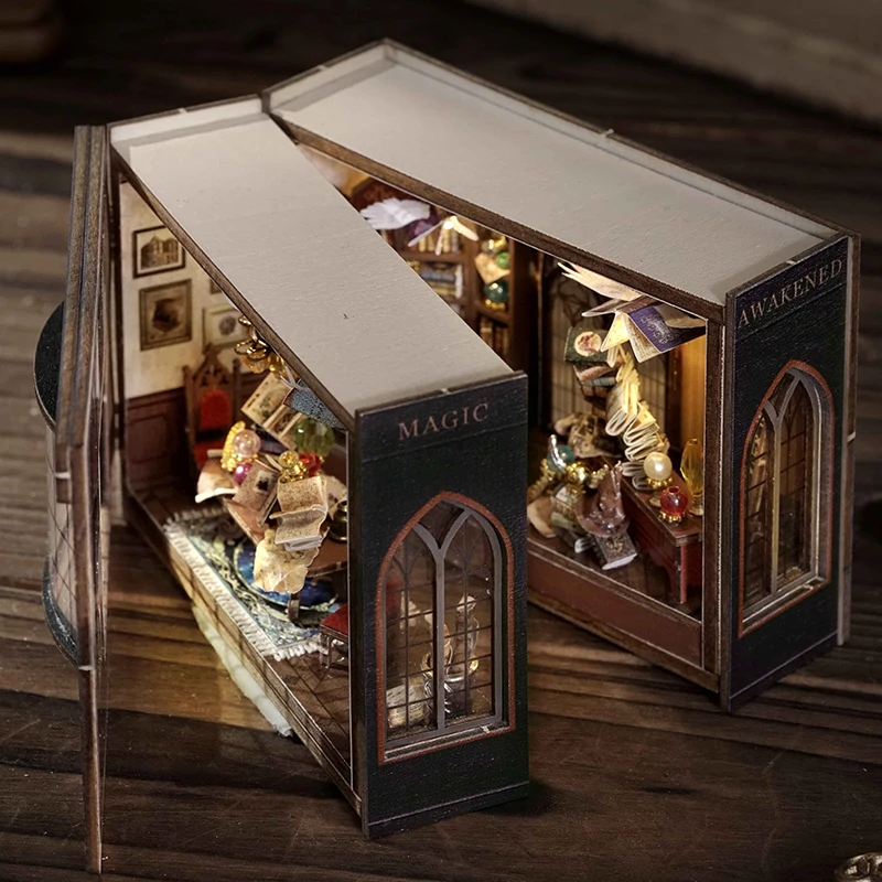 DIY Miniature Dollhouse Kits 3D Puzzles Handmade House Wooden Doll House With Furniture Building Toys For Xmas Gifts
