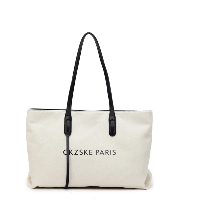 2025 حقيبة عصرية تحت الإبط لها قماش سعة كبيرة محفظة حمل حقيبة كتف كروسبودي عادية ركاب موضة علامة الحروف ​ ​