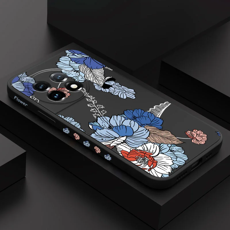

Fragrant Flower Phone Case For Oneplus 13 13R 12 12R 11 11R 10 10R 10T 9R 9RT 9 8T 8 7 7T Pro 5G Liquid Silicone Cover