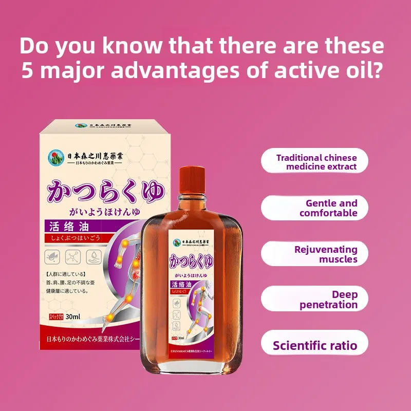 Safflower Activating Oil - Rapid Relief for Sprains, Neck, Shoulder & Back Pain, Penetrating Formula for Muscle & Joint Support