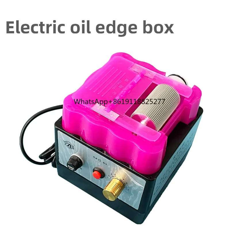 High Quality Adjustable Speed Electric Oil  Leather Edge Coating Machine