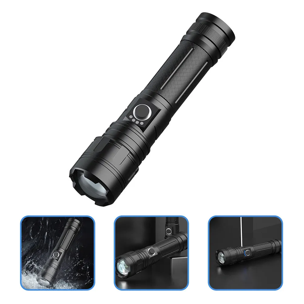 

Multifunctional Rechargeable Telescopic Zoom Flashlight USB Charging Outdoor Hiking Camping Torch Light Powerful Mini Emergency