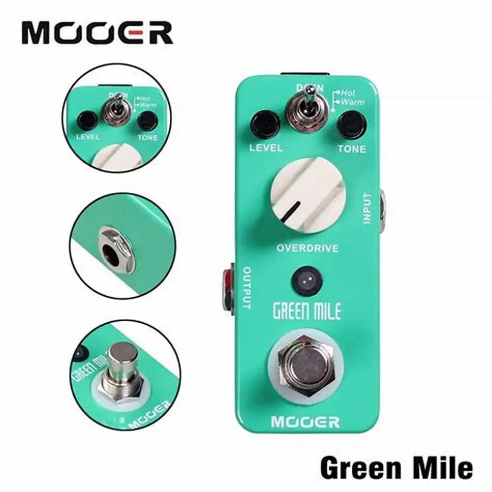 

Mooer Green Mile Od- Vintage Warm Mode for Blues Hot Mode for Rock Crunch Mini Guitar Pedal True Bypass