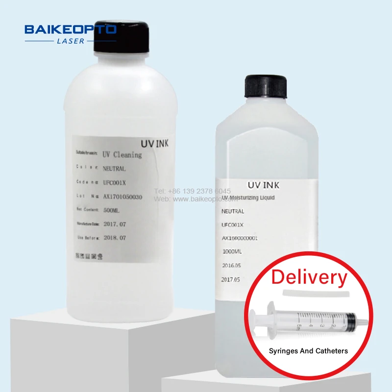 1000Ml Neutrale UV-Inkt Vochtinbrengende Vloeistof Voor UV-Printer Dx7 Dx10