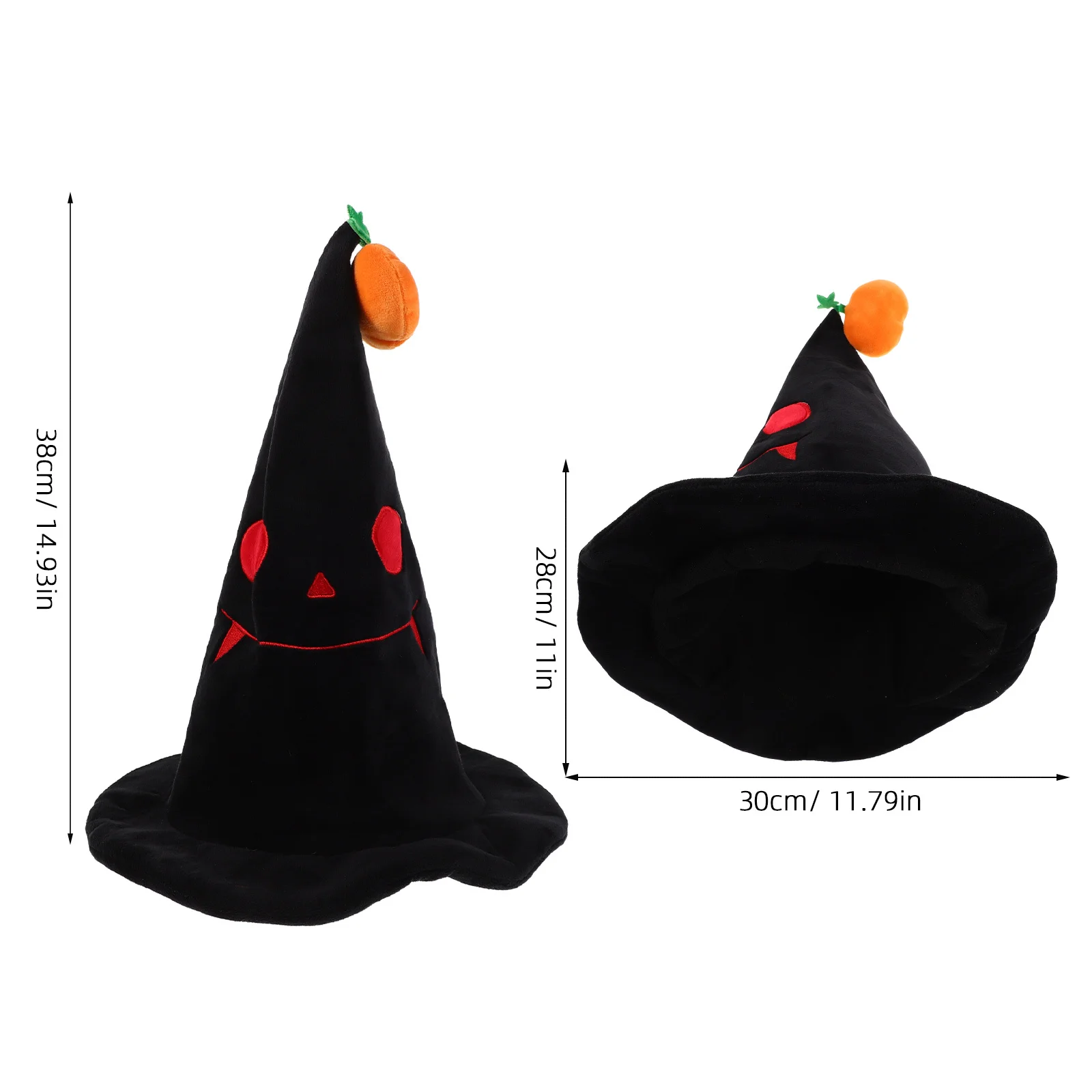 할로윈 마녀 모자 구부릴 수 있는 뾰족한 디자인 어린이를위한 성인 의상 파티 가장 무도회 코스프레 액세서리 장식
