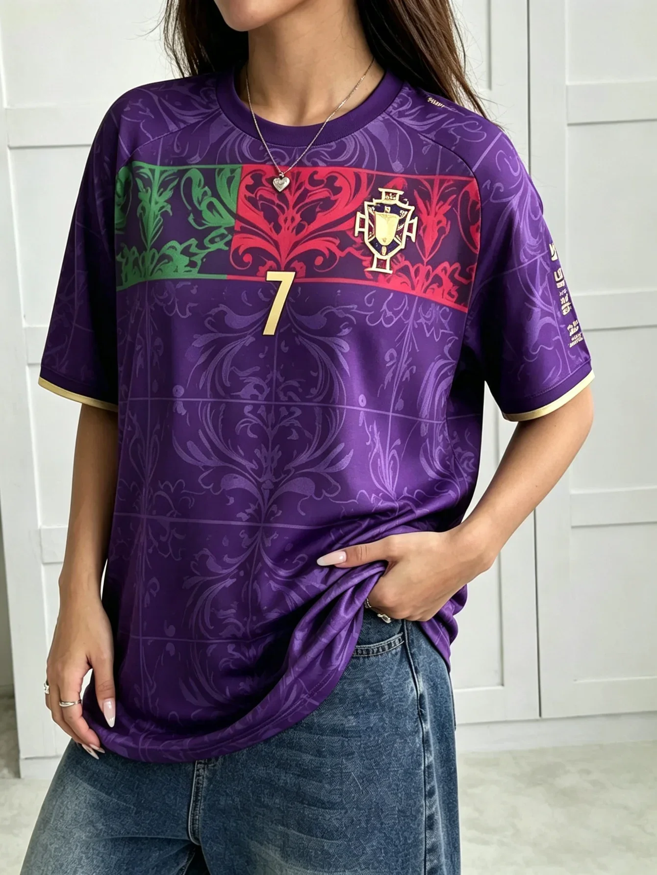 Cristiano Ronaldo Portugal Jersey Top Men T Shirt Women Tee Boys Top Children Parent Child Quick Dry Short Sleeves Kids Tshirt