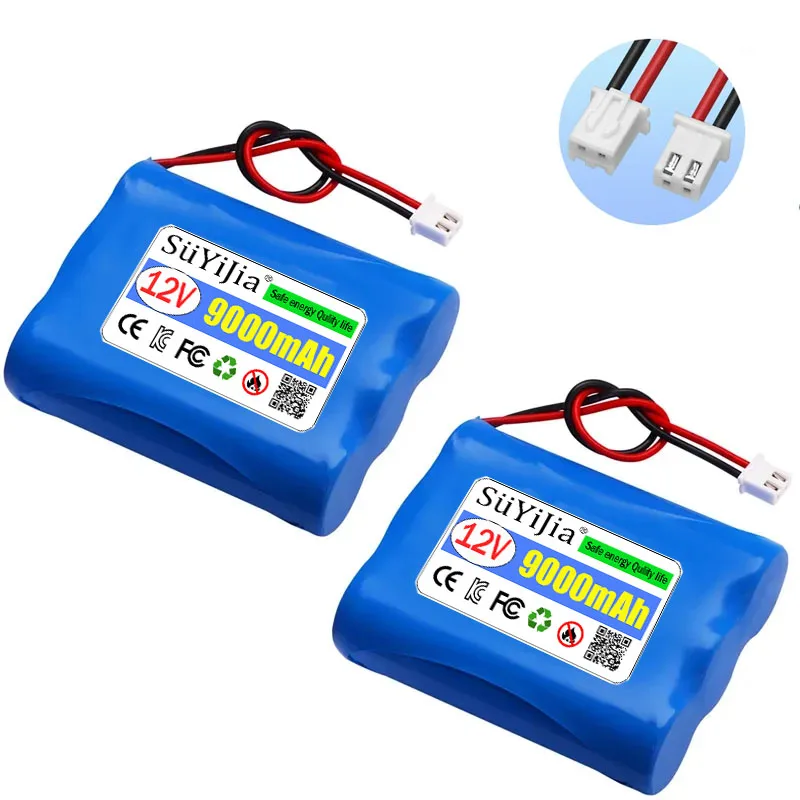 3S1P 18650 Li-ion Battery Packs 12V 11.1V Lithium Rechargeable Battery for CCTV Camera Backup Power Supply Ups Sweeper LED Light