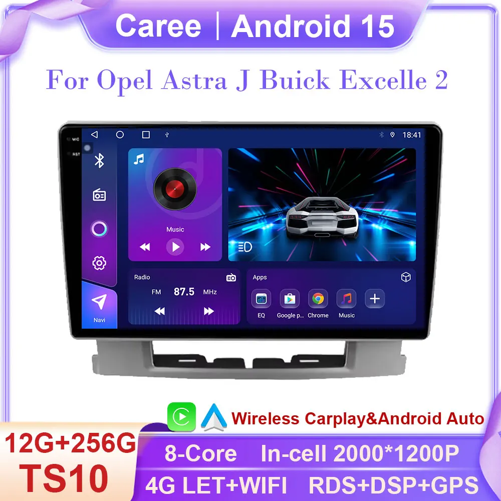 

Andriod Autoradio multimedia For Opel Astra J Buick Excelle 2 4G WIFI Carplay GPS navigation Stereo Audio head Unit QLED screen