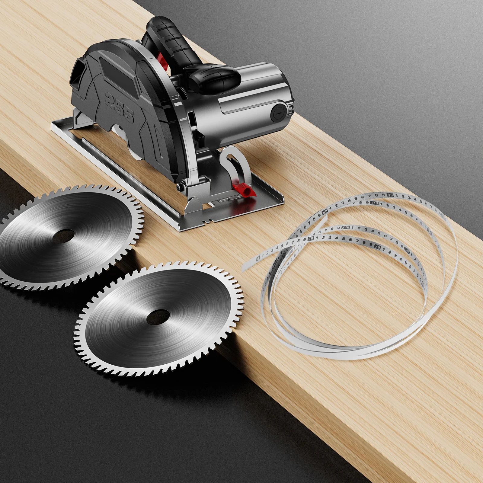 2 Rolls Measuring Tape Carbon Steel Adhesive Woodworking Tools Ruler Wooden Workbench Drafting Tools Measurement Sticker