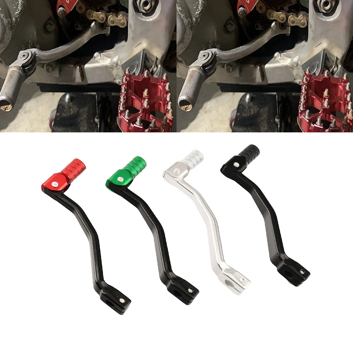 

Motocross Dirt Bike Parts CNC Gear Shifter Shift Lever Accessories For KAWASAKI KLX230 2020 2021 For Honda CRF150R 2007-2021
