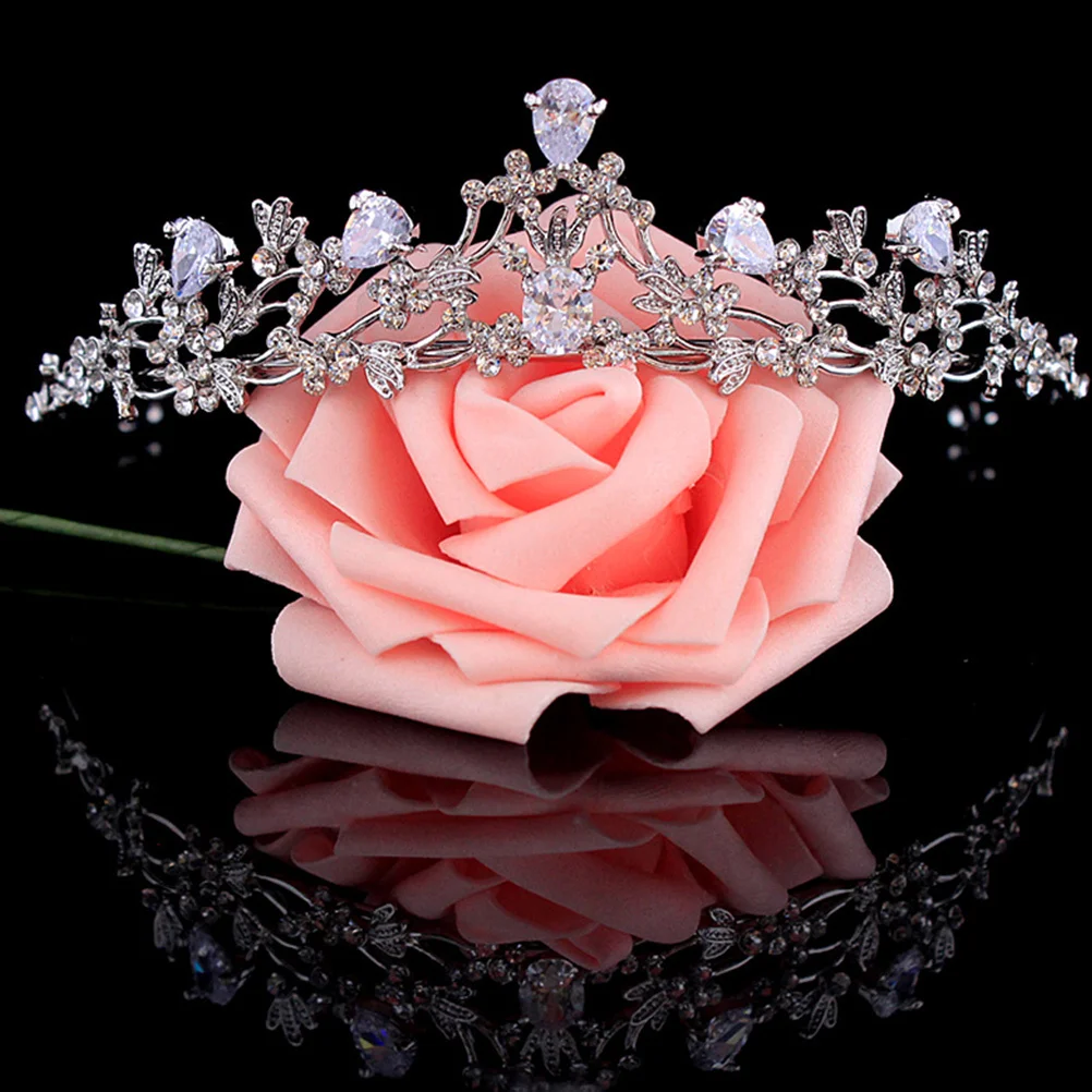 

Bridal Crown Headdress Romantic Wedding Tiara Exquisite Shine Delicate Bride Headpiece Decorative Crown Crowns for Women